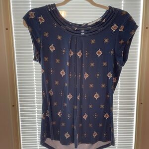 Daniel Rainn Blue Blouse Elegant Top
